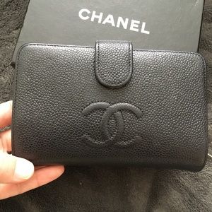 SOLD! Timeless Chanel wallet- Black